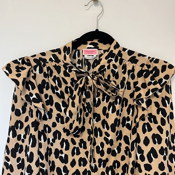 Kate Spade Leopard Print Blouse - Picture 2 of 4